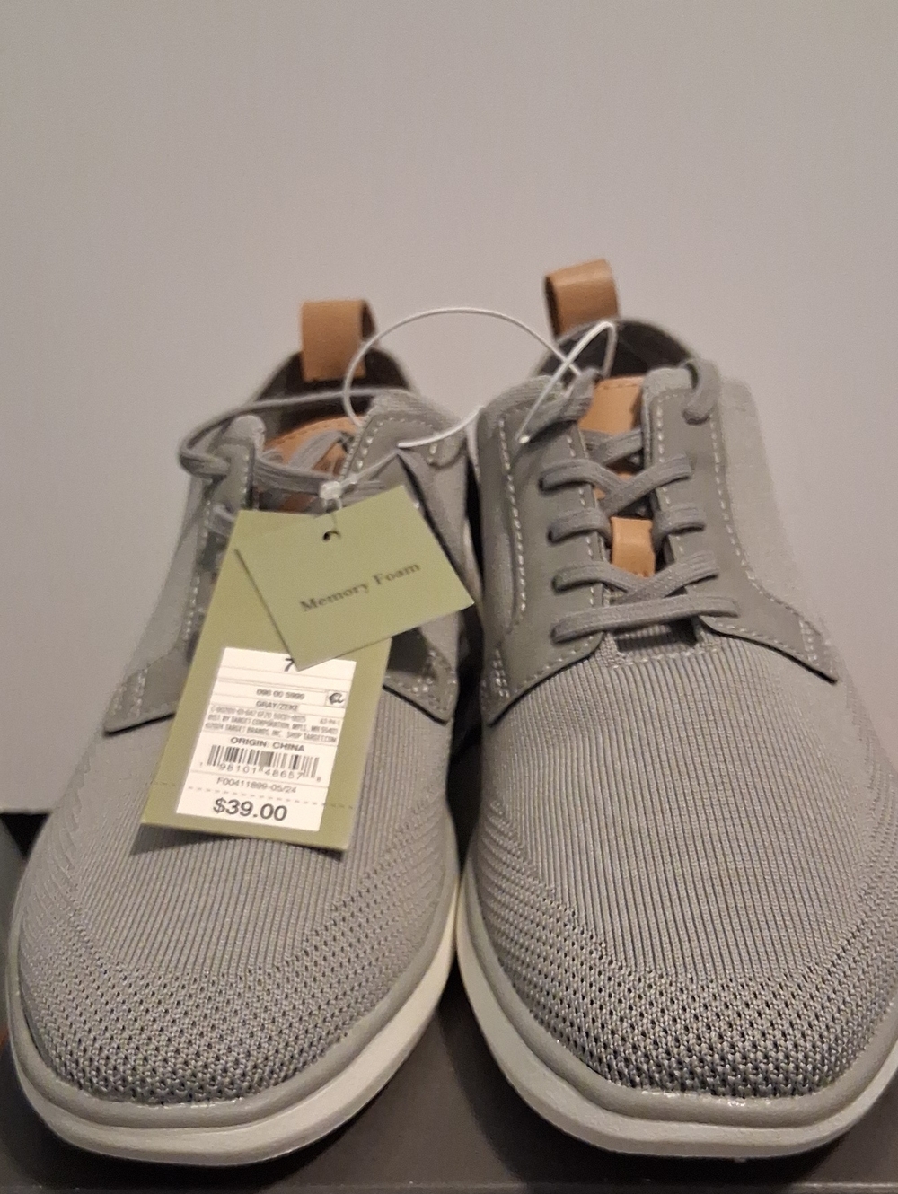 GOODIELLOW Gray Lace-Up Sneakers NWT